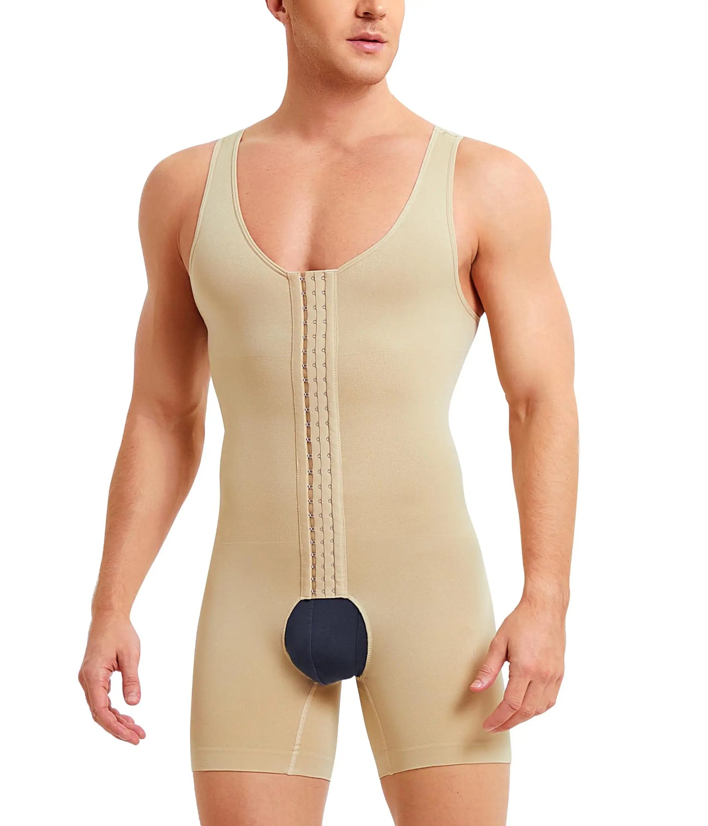 Men Shapewear Tummy Control Bodysuit Waist Trainer Full Body Shaper Fajas Compression Shirts Shorts Slim Belly