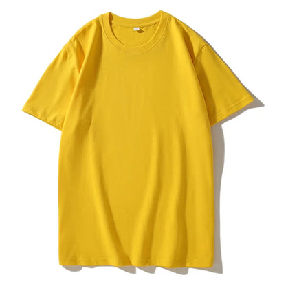 100% Cotton T-shirt Custom Logo Print Image Men and Women Clothes Diy Enterprise Embroidery Team Culture Short Sleeved Tops