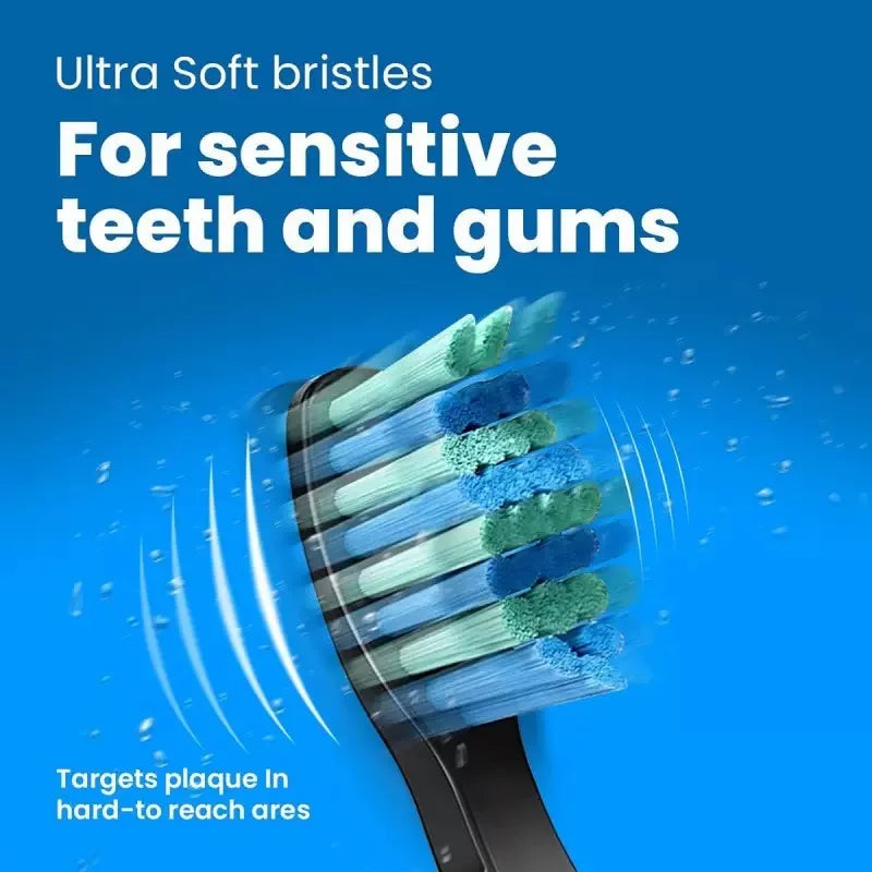 Replacement Toothbrush Head For Bravis Sonic Electric Toothbrush Soft DuPont Nozzles Bristles Accessories