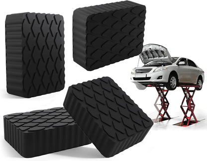 Car Jacks Lifting Car Lift Rubber Jack Pad Blocker Jack Pad Shock-Absorbing Support Equipment Elastic Blocks Accessories