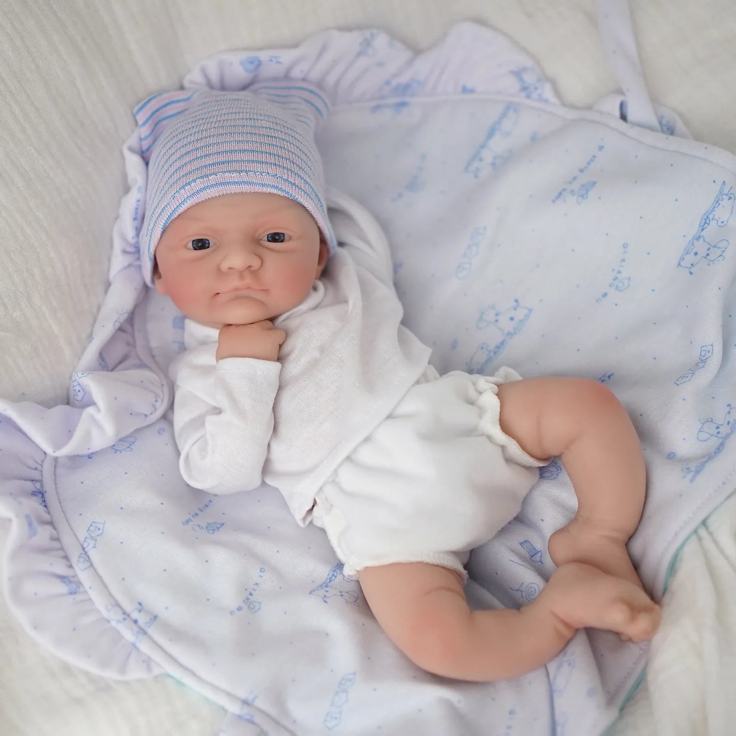 12"  Micro Preemie Full Body Silicone Baby Doll  Girl "Luna"& Boy "Toby" Lifelike Reborn Doll Surprice Children Anti-Stress