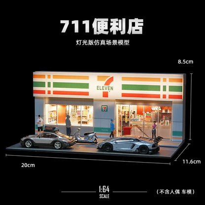 Collector 1: 64711 Convenience Store Mini House Sand Table Street View Ornament Miniature Building Model Props