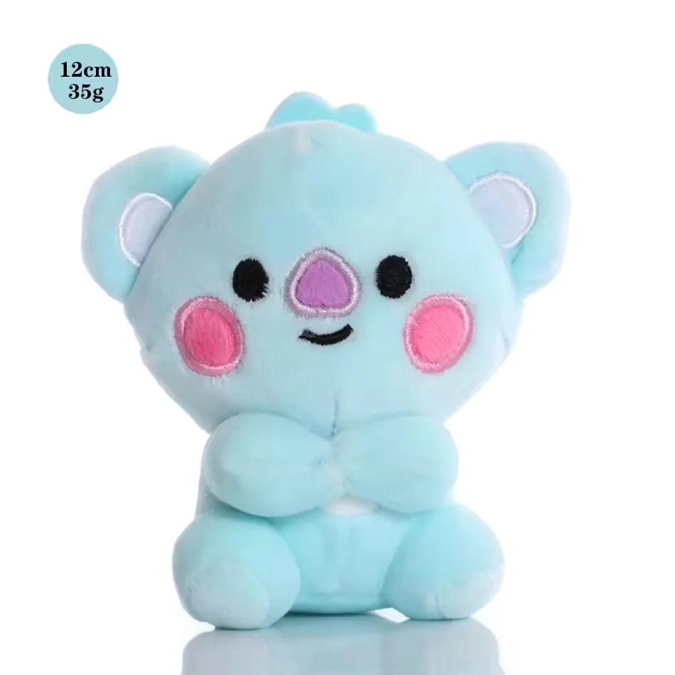 B-T-2-1New Mini Plush Doll Pendant Keychain Plush Toy Bag Accessories Kawaii Anime Cute Cartoon Key Chains Birthday Gifts