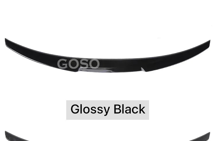 Carbon Fiber Rear Bumper Lip Trunk Wing MP M4 PSM Style Roof Spoiler Kit For BMW 3 Series F30 F31 F35 2012-2019 Gloss Black