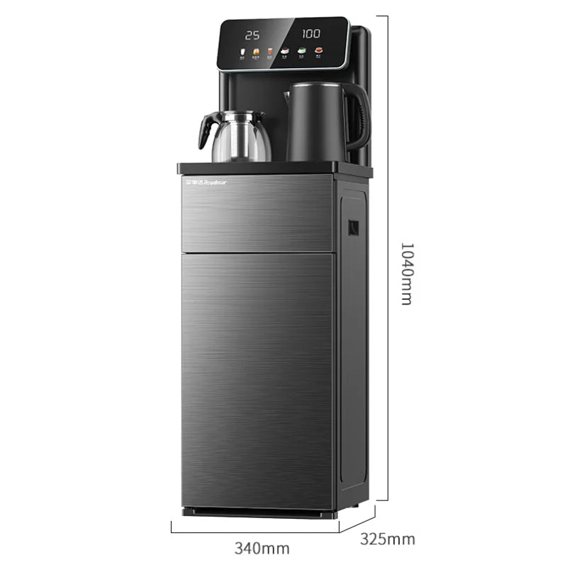 Home Tea Bar Multifunctional Smart Remote Control Standing Water Dispenser with  Dual Display Colorful Large Screen Cold and Hot