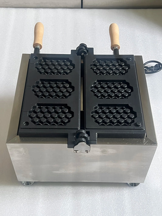 Commercial Honey Comb Waffle Stick Maker honeycomb Waffle Machine Bubble Egg Cake Oven Electric Waffle Making Machine Iron Baker