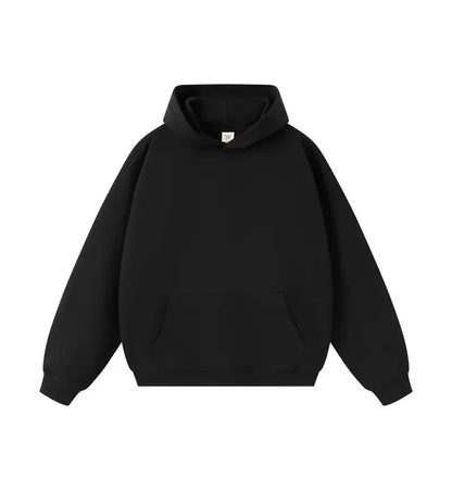 DIY Custom LOGO 450gsm Cotton French Terry Oversized Drop Shoulder Hoodie Men Grey Blue Street Wear Hip Hop Comfortable Hoodie