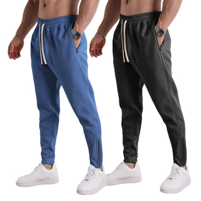 New Solid Color Sweatpants Casual Workout Pants Autumn 1/2Pcs Lightweight Cargo Trousers Outdoor Gym Fitness Drawstring Trousers