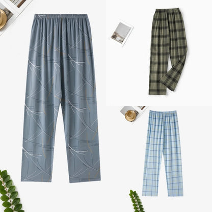 Pajama Pants Men's Pants Autumn and Winter 2025 New Loose Pants Printed Spring & Fall Home Pants