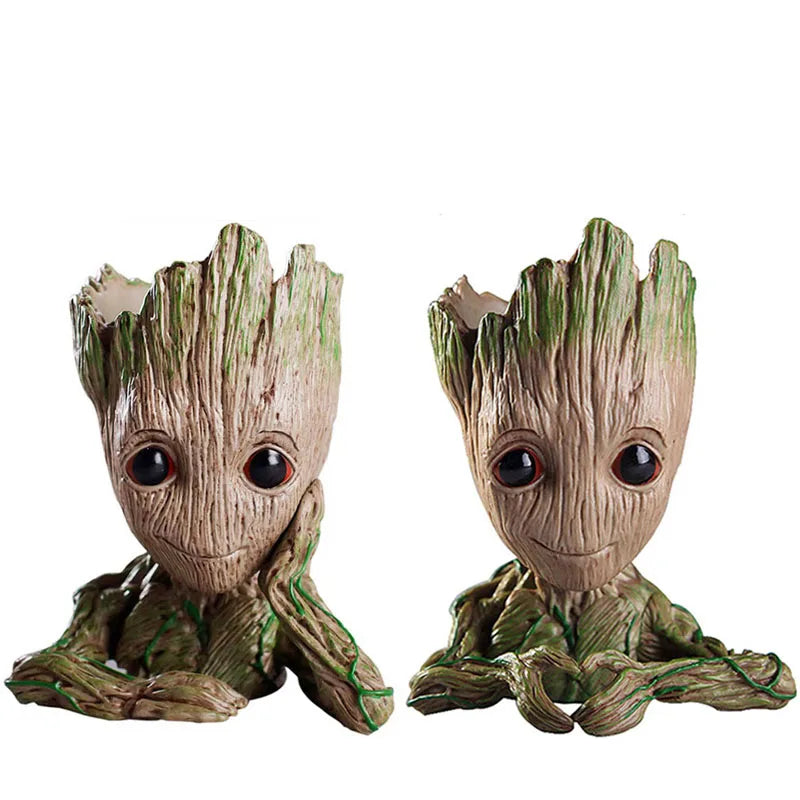Groot Flower Home Decoration Vases Multifunction Groot Flower Pot Ornaments Arrangement Action Character Figurine Pen Holder