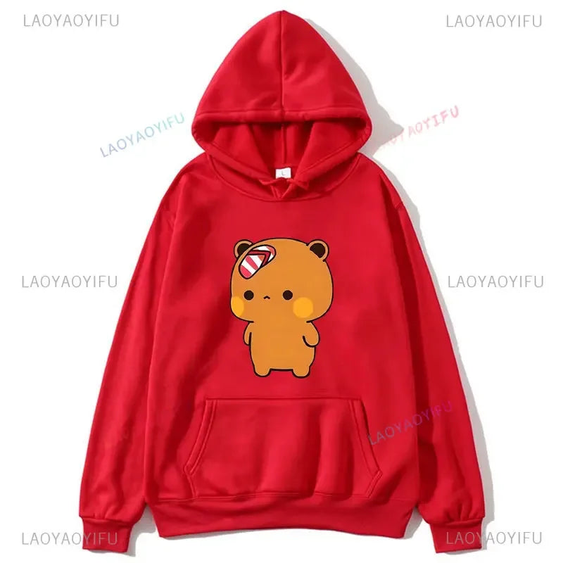 Couple Hoodies Bubu Dudu hoodie Sweatshirt Cartoon Kawaii Print Pullover Harajuku Men Women Sudaderas warm fleece hooded