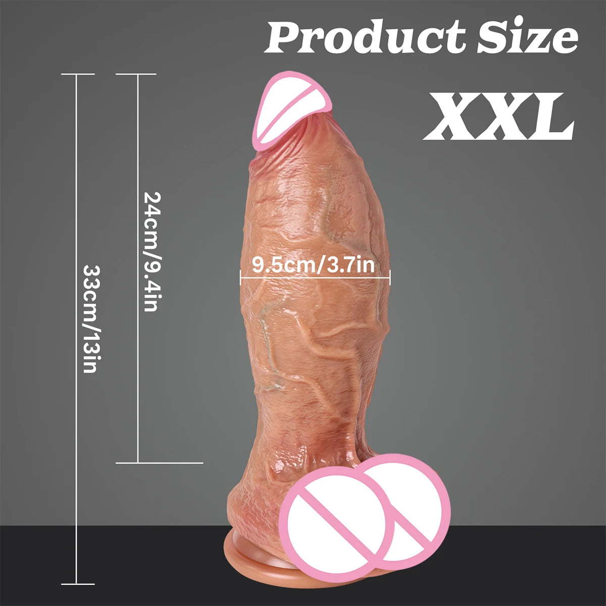 oversized mega realistic dildo big ass vaginal dilation masturbation wand thick penis male and female sex toys for super gamers