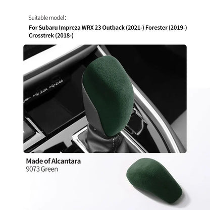 Made of Alcantara For Subaru Impreza WRX 2023 Outback Forester Crosstrek Car Center Console Gear Shift Boot Interior Accessory