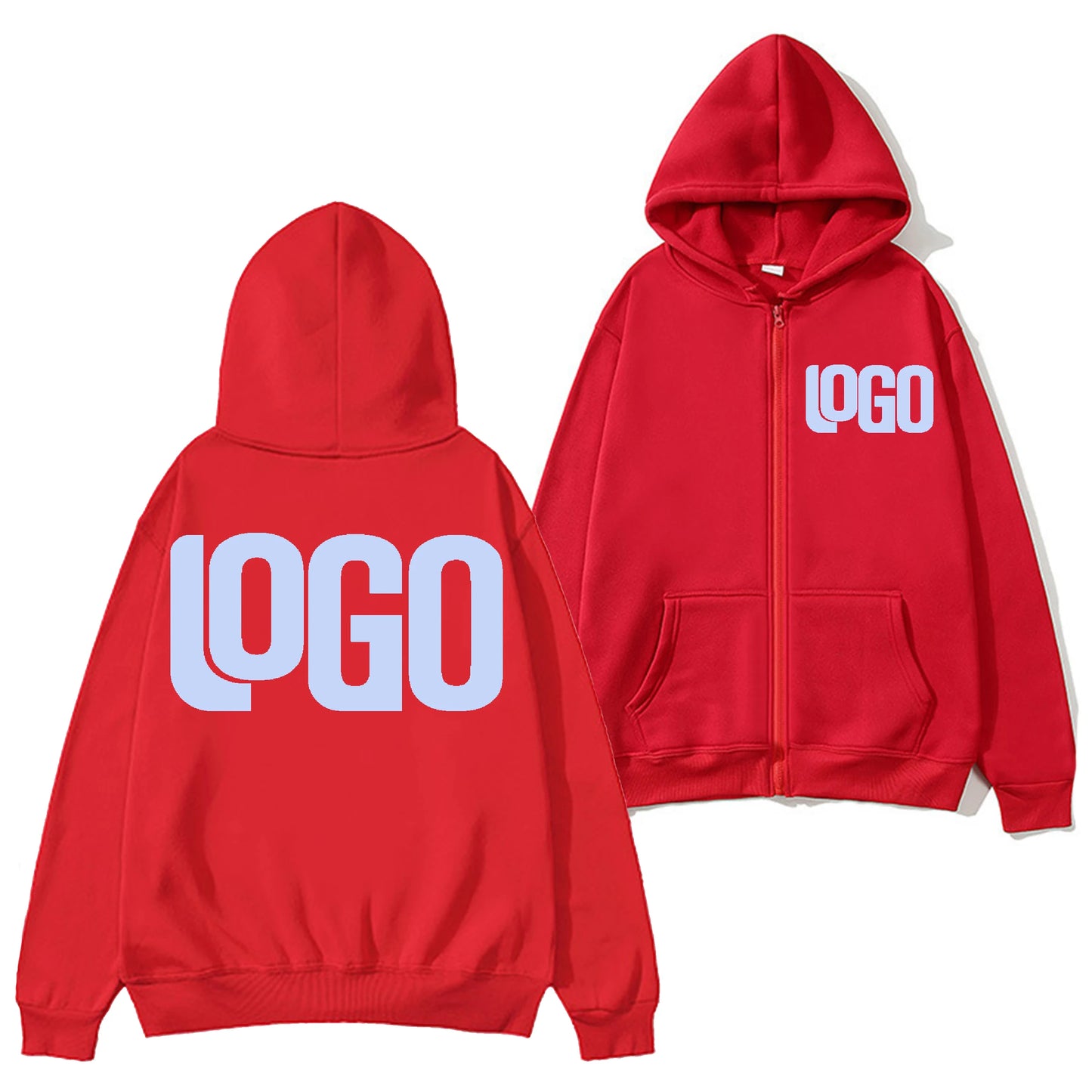 Zipper Hooded Cardigan Sweatshirt Jacket, New Fashion, Anytime, Anywhere Design Brand Logo/Custom Image Replication