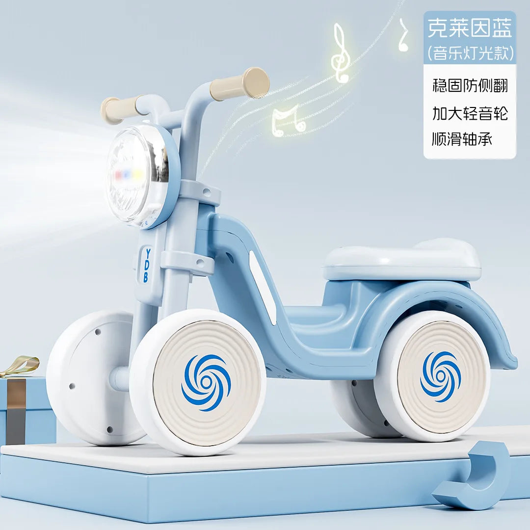New children's balance bike, walker, or ride-on toy – 4-wheeled ride-on for ages 1–3 – a perfect gift for little ones