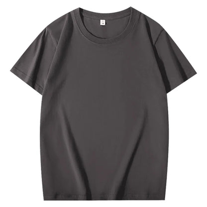 100% Cotton T-shirt Custom Logo Print Image Men and Women Clothes Diy Enterprise Embroidery Team Culture Short Sleeved Tops
