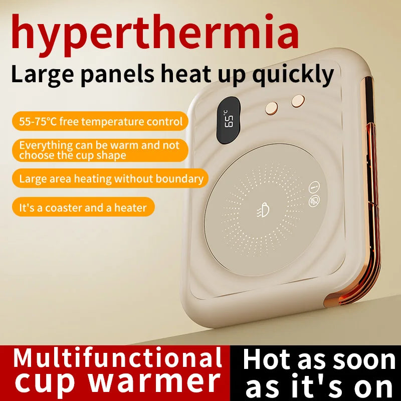 Electric Cup Warmer Thermostatic Heating Coaster 3-speed Adjustment Coffee Mug Warmer Cup Warmer For Beverage Tea Milk