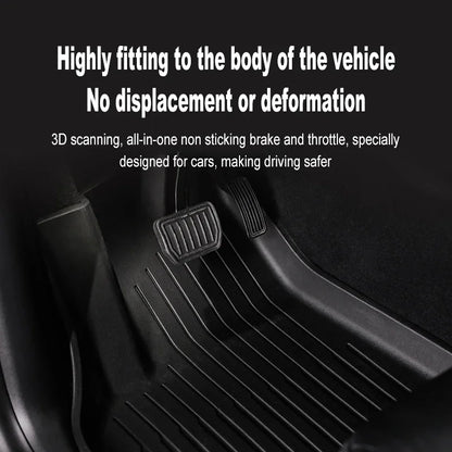 TPE Car Floor Mats for New Tesla Model Y Standard 2025+ Waterproof Cargo Liner Non-Slip Trunk Mats Foot Pads Luggage Mat ModelY