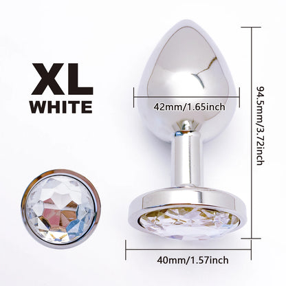 Metal Anal Plug Set 5 Size Butt Plug Sex Toy for Couples Adult Game Masturbator Anus Stimulation Toys for Women And Men