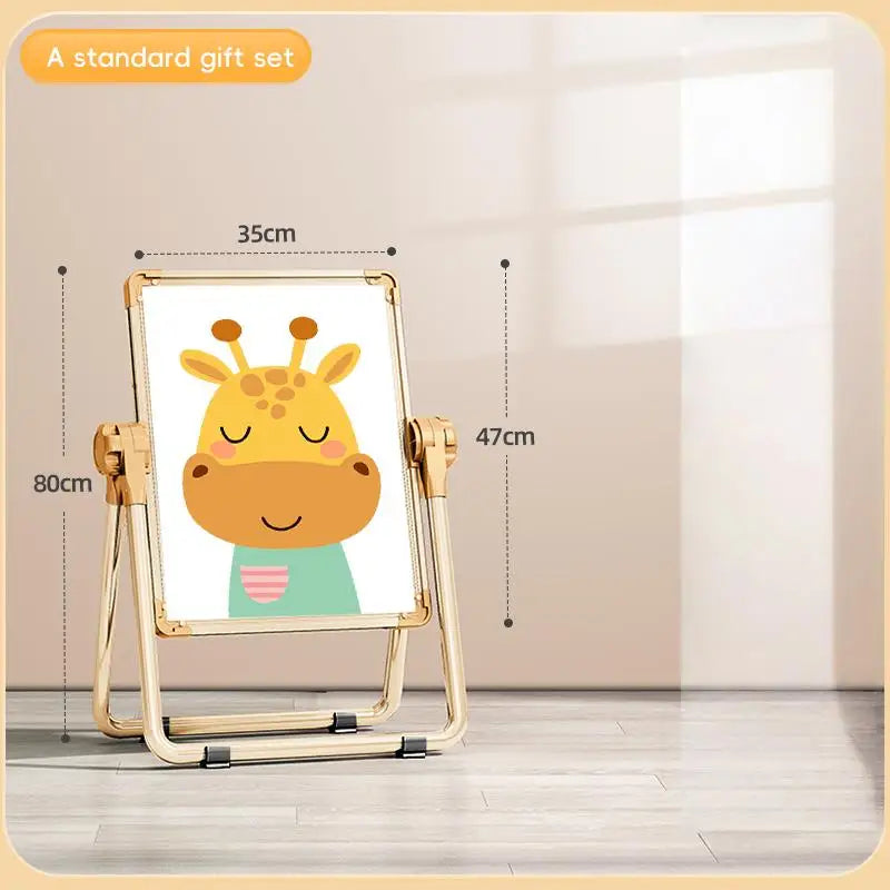 Children's drawing board, baby magnetic double-sided teaching, home small blackboard stand, colored graffiti, erasable writing w