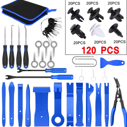 Car Interior Disassembly Tool Trim Removal Tools Kit Auto Removal Tool Kit Door Panel Radio Stereo Audio Dash Terminal Removal