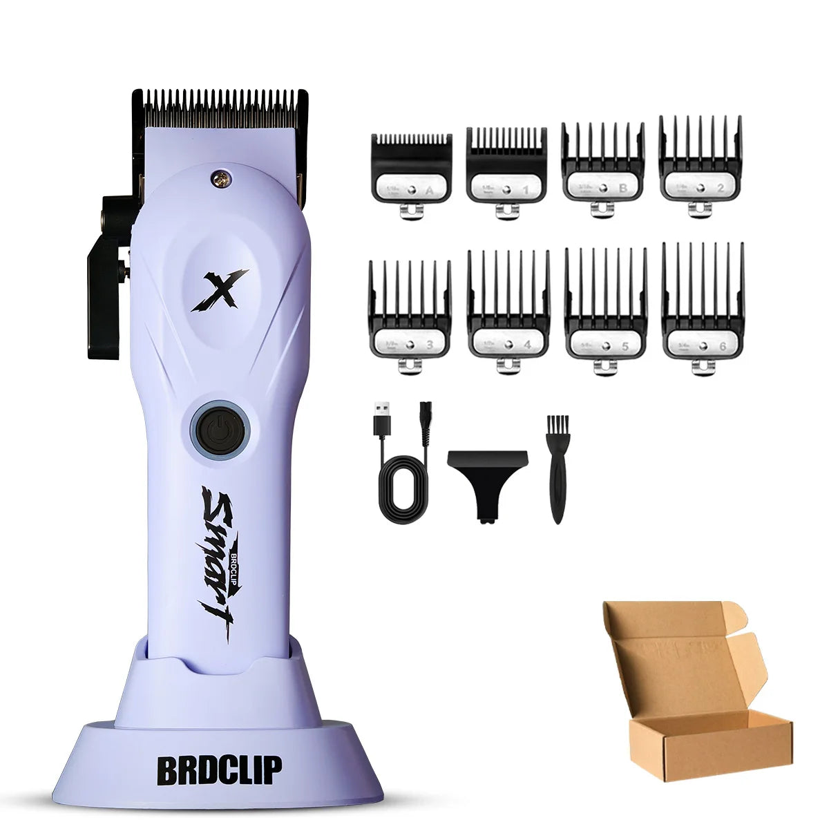 BRDCLIP X Series Professional 8800rpm Barber Clipper Set Hair Trimmer 10000RPM Foil Shaver Fade Men's Haircutting Set