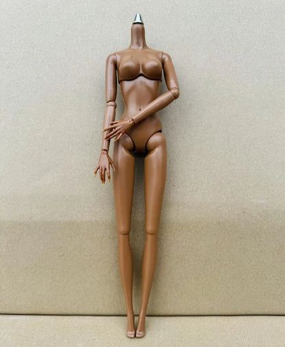 Original LULY Doll Body 8 Skin Tones High Quality Big Boobs 29CM 1/6 Replacement Body For Barbi/FR/IT Doll Heads