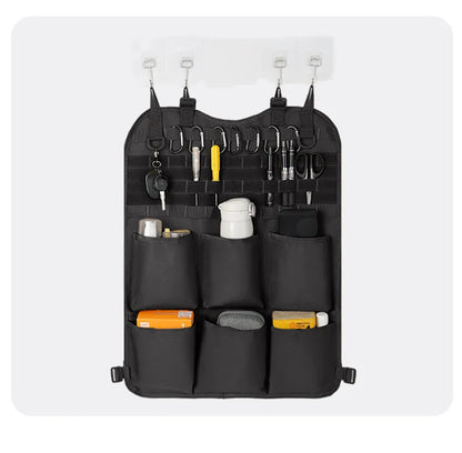 High Quality Multifunction 55*37CM 600D 6PCS In 1 Car Back Seat Tactical Hanging Storage Organizer