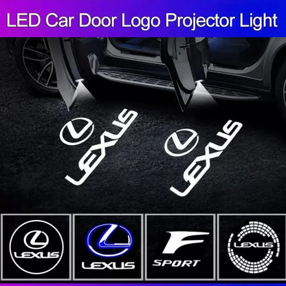 2Pcs Accessory For Lexus UX UX250H IS250 RX300 350 330 RX450h GX470 460 IS200 300 ES300h ES250 LS46 LED Projector Car Door Light