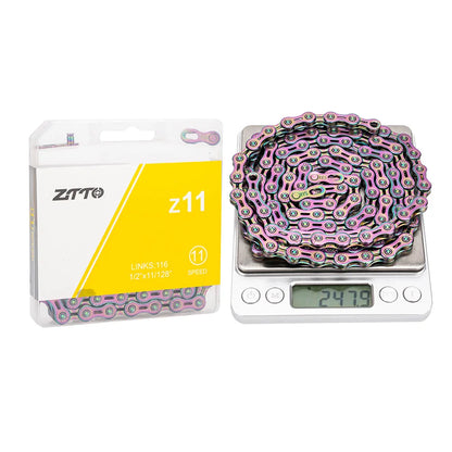 ZTTO MTB Road Bike 10 11 12 Speed Chain Bicycle Hollow Current With Missing Link High Quality 10S 11S 116 Links 12 S 126 Links