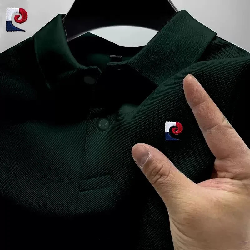Summer Men's High-Quality Short-Sleeved Polo Shirt New Fashionable, Casual, Comfortable, Cool and Breathable Top