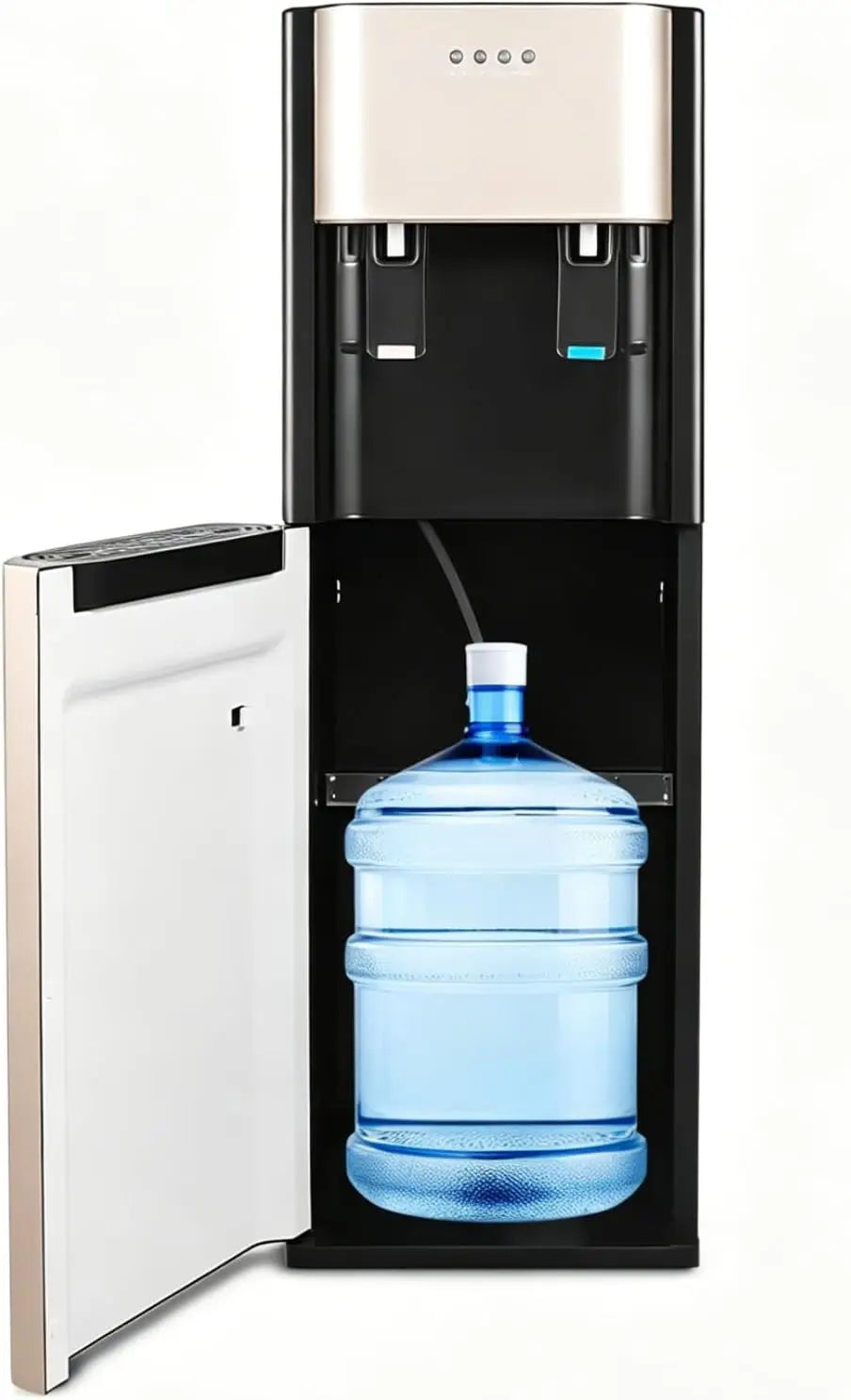 Bottom Loading Water Dispenser, Water Cooler Dispenser for 5 Gallon Bottle, Hot and Cold Water Dispenser with Over-Temperature/Overload/Anti-Dry Burn Protection for Offices, Nurseries, Homes