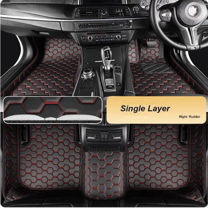 3D PU-leather Waterproof Custom Car Floor Mats For Toyota RAV4 2005-2025 Years Auto Carpets Coche Accessorie Liners