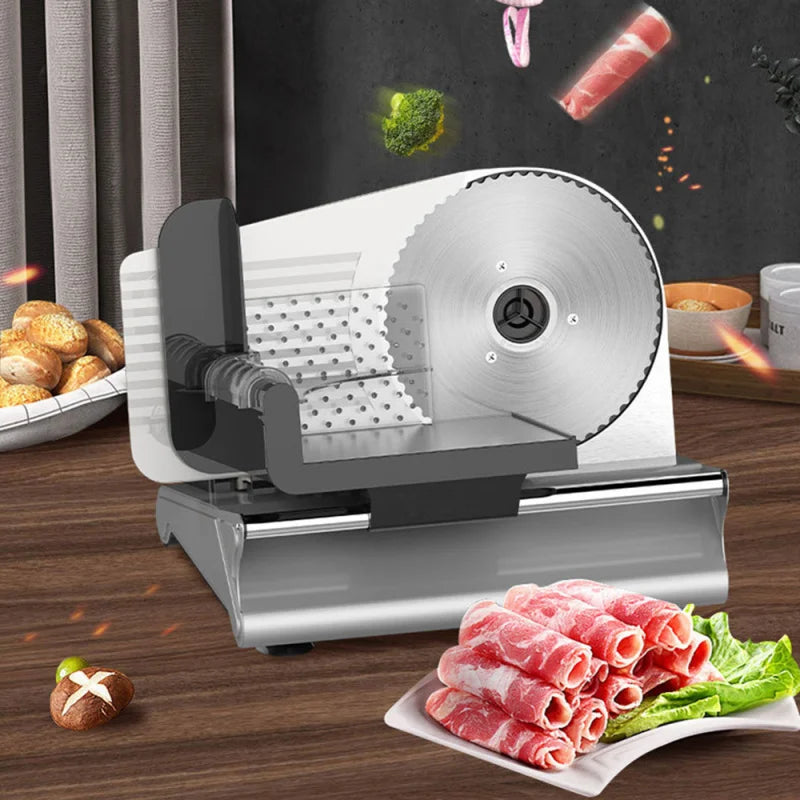 Professional Multifunctional Household Electric Food Slicer Cutter for Toast Bread, Beef Lamb Rolls - Easy Operation Kitchen Cut