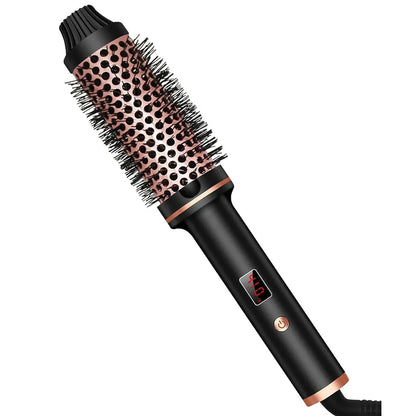 TINSOL 3-in-1 Ion Curling and Straightening Iron Professional Curling Wand Heated Styling Comb Heat-Resistant Comb