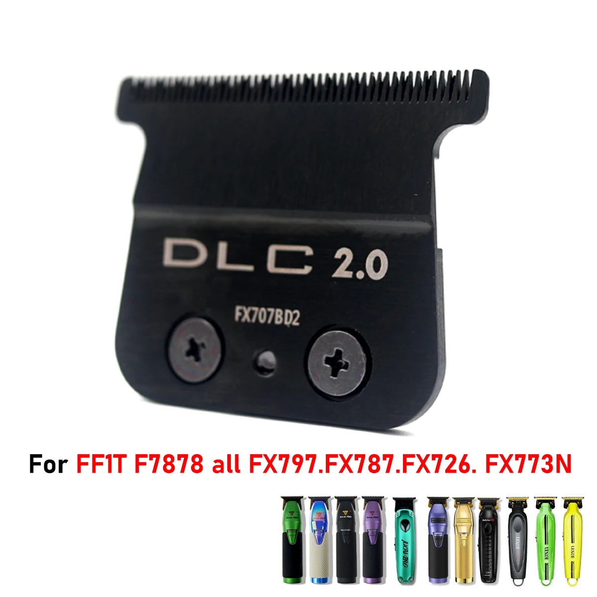 For 707Z Replacement Professional Barber Trimmers DLC Blade Carbon Steel Knife Head Barbershop