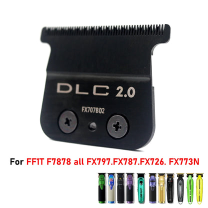 For 707Z Replacement Professional Barber Trimmers DLC Blade Carbon Steel Knife Head Barbershop