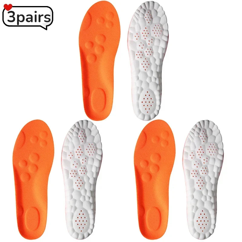 Upgrade Massage Sports Insoles Super Soft PU Insole for Feet Running Baskets Shoe Inserts Soles Arch Support Orthopedic Cushion