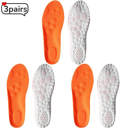 Upgrade Massage Sports Insoles Super Soft PU Insole for Feet Running Baskets Shoe Inserts Soles Arch Support Orthopedic Cushion