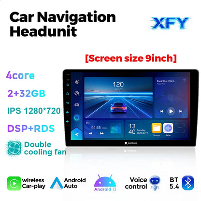 Universal 9/10 inch Android 10 2Din Car Radio Autoradio Android Car Radio GPS Central Multimedia Smart Car Stere Androidauto NEW