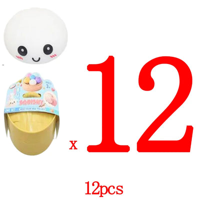 In stock hot sales 6 Cm Giant Dumpling 4 Inch Dumpling Stress Bun Anxiety Soft Decompression Dough For Adults Skateboard
