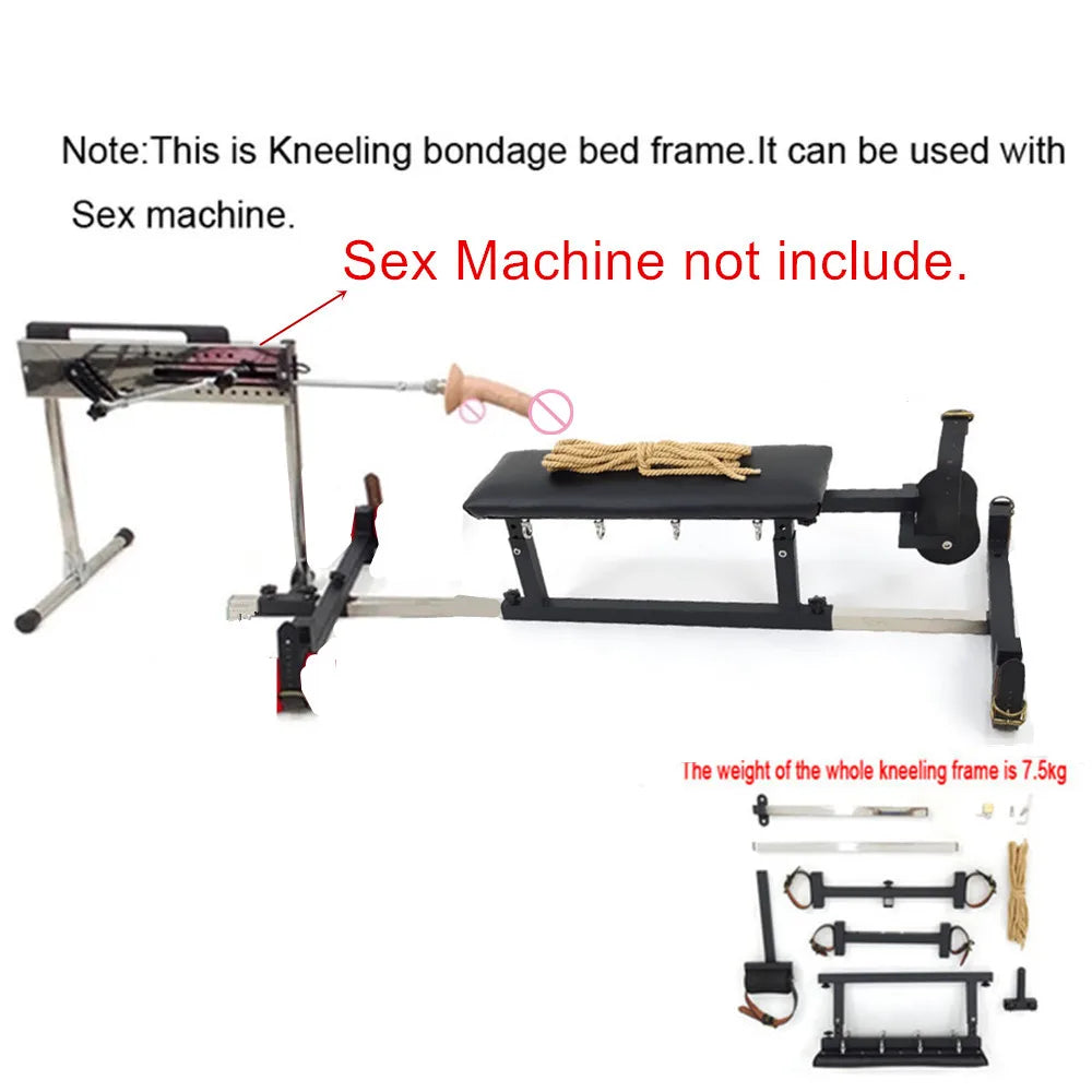 Double Head Large Sex Machine Automatic Vibrators Sex Furniture Erotic Love Chair BDSM Bondage Gear Bed Sex Toys for Women Men