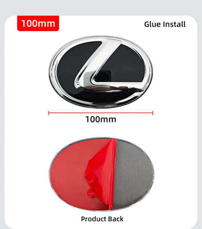 Car Logo Front Grill Emblem Badge Hood Trunk Rear Logo Badge Emblem For Lexus F SPORT ES UX 300e GX LBX NX RX 350h 450h GS CT
