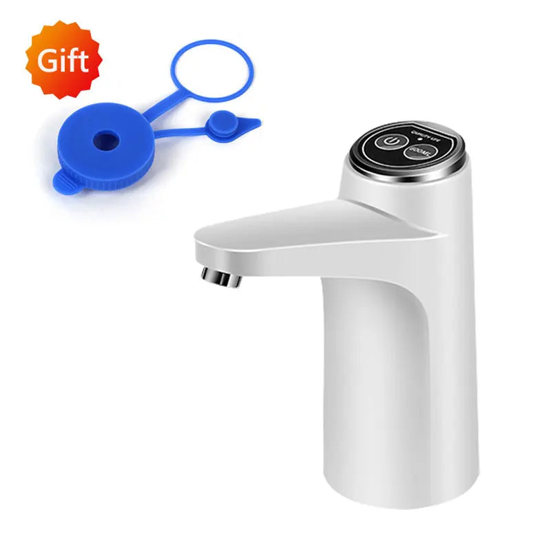 HiPiCok Electric Water Dispenser with Universal Bucket Cap Water Bottle Pump USB Automatic Water Pump for any Gallon Bottle