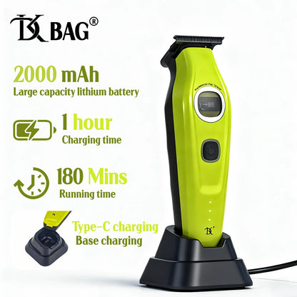 BRDCLIP Professional Magnetic Cover Hair Clipper 3-speed External Rotor Brushless Motor DK Trimmer Barber Shaver 609 10000RPM