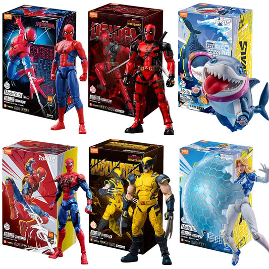 Blokees Deadpool 3 Wolverine Action Figures Spider-Man Movie Version Deadpool & Friend Series Collections Figures Adult Gift