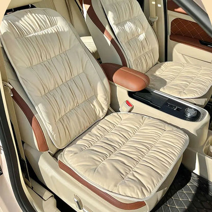 Universal Winter Car Seat Cover Cushion Thick Plush Pad Fashion Warm Front Chair Protector For Sedan SUV Car Accessories