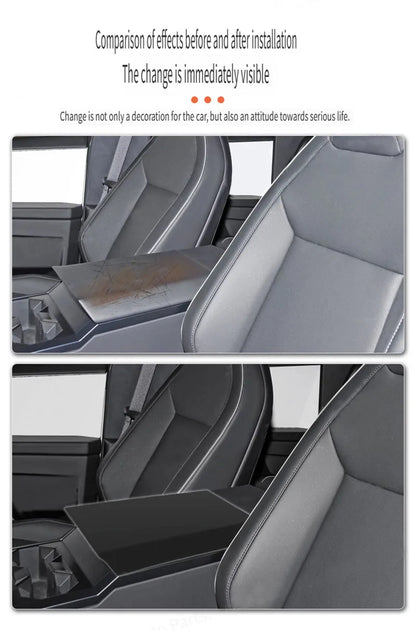 Center Console Armrest Cover For Tesla Cybertruck 2023 2024 2025 TPE Waterproof Armrest Box Cover Protector Interior Acessories
