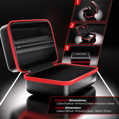 2026 KONNWEI Car Tool Storage Box Handheld OBD Scanner Lightweight Battery Tester Large Capacity Storage Foldable Organiser Box