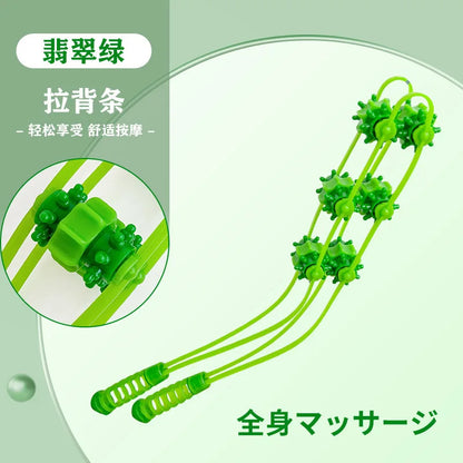 New Roller Back Massage Stick, Handheld Back Relax, Neck Waist Back Massage Relief Tool